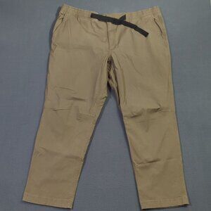 Duluth Trading Co Pants Men's 2XLx32 Brown Belted Lightweight Canvas Standard